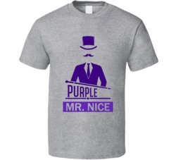 Purple Mr Nice Cannabis Ganja Marijuana Strain Smoking Fan T Shirt