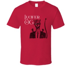 Lucifer Og Cannabis Ganja Marijuana Strain Smoking Fan Worn Look T Shi