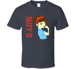 Suzy Q Cannabis Ganja Marijuana Strain Smoking Fan Worn Look T Shirt