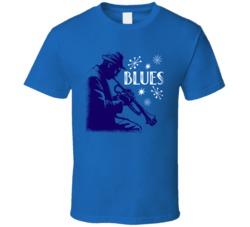 Blues Cannabis Ganja Marijuana Strain Smoking Fan Worn Look T Shirt