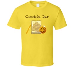 Cookie Jar Cannabis Ganja Marijuana Strain Smoking Fan Worn Look T Shi