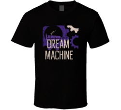 Dream Machine Cannabis Ganja Marijuana Strain Smoking Fan Worn Look T 