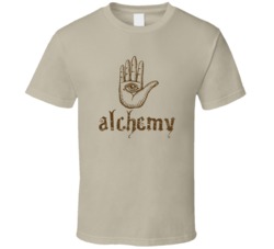 Alchemy Cannabis Ganja Marijuana Strain Smoking Fan Worn Look T Shirt