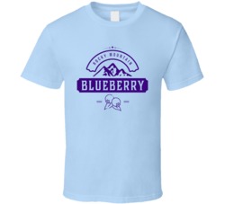 Rocky Mountain Blueberry Cannabis Ganja Marijuana Strain Smoking Fan T