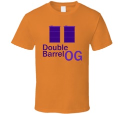 Double Barrell Og Cannabis Ganja Marijuana Strain Smoking Fan T Shirt