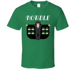 Nordle Cannabis Ganja Marijuana Strain Smoking Fan T Shirt