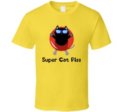 Super Cat Piss Cannabis Ganja Marijuana Strain Smoking Fan T Shirt
