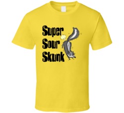 Super Sour Skunk Cannabis Ganja Marijuana Strain Smoking Fan T Shirt