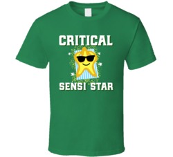 Critical Sensi Star Cannabis Ganja Marijuana Strain Smoking Fan T Shir