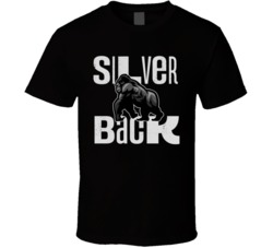 Silver Back Cannabis Ganja Marijuana Strain Smoking Fan T Shirt