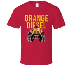Orange Diesel Cannabis Ganja Marijuana Strain Smoking Fan Worn Look T 