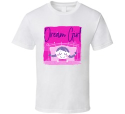 Dream Girl Cannabis Ganja Marijuana Strain Smoking Fan Worn Look T Shi