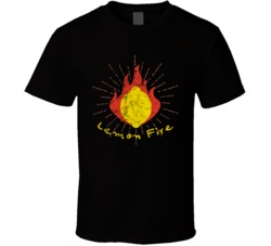 Lemon Fire Cannabis Ganja Marijuana Strain Smoking Fan Worn Look T Shi
