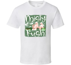Misty Kush Cannabis Ganja Marijuana Strain Smoking Fan Worn Look T Shi