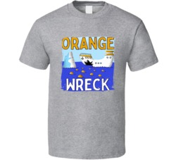 Orange Wreck Cannabis Ganja Marijuana Strain Smoking Fan Worn Look T S