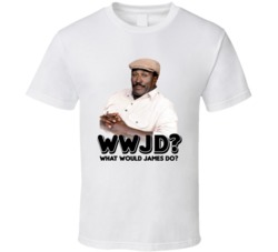 Wwjd What Would James Evans Sr Do Good Times Tv Show Dad T Shirt