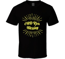 Cbd Rich Blessing Cannabis Ganja Marijuana Strain Smoking Fan T Shirt