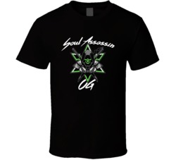 Soul Assassin Og Cannabis Ganja Marijuana Strain Smoking Fan T Shirt