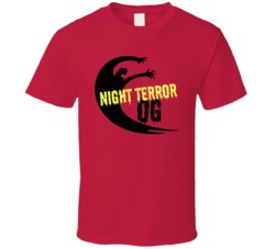 Night Terror Og Cannabis Ganja Marijuana Strain Smoking Fan T Shirt