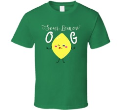 Sour Lemon Og Cannabis Ganja Marijuana Strain Smoking Fan T Shirt