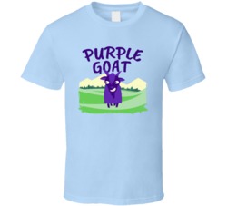 Purple Goat Cannabis Ganja Marijuana Strain Smoking Fan Worn Look T Sh