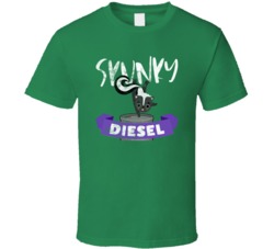 Skunky Diesel Cannabis Ganja Marijuana Strain Smoking Fan Worn Look T 