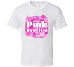 Pink Hawaiian Cannabis Ganja Marijuana Strain Smoking Fan Worn Look T 