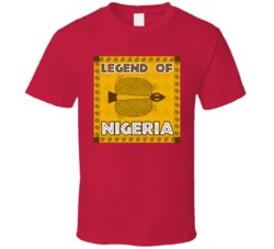Legend Of Nigeria Cannabis Ganja Marijuana Strain Smoking Fan T Shirt