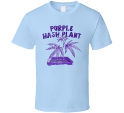 Purple Hash Plant Cannabis Ganja Marijuana Strain Smoking Fan Worn Loo