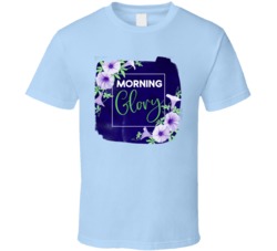 Morning Glory Cannabis Ganja Marijuana Strain Smoking Fan Worn Look T 