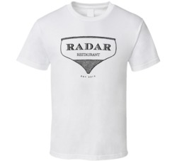Radar Portland Oregon Top Restaurants Food Fan Lover Foodie T Shirt