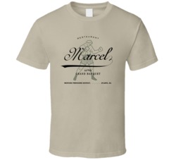 Marcel Atlanta Georgia Top Restaurants Food Fan Lover Foodie T Shirt
