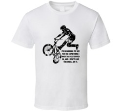 I Don't Like The Smell Of It Rad Movie Bmx Rider Quotes Fan T Shirt