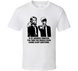 You Should Cease Asking Scary Questions Vincent And Jules Pulp Fiction