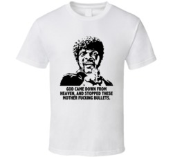 God Came Down From Heaven And Stopped These Bullets Jules Pulp Fiction
