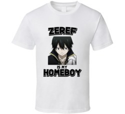 Zeref Is My Homeboy Fairy Tail Anime Character T Shirt