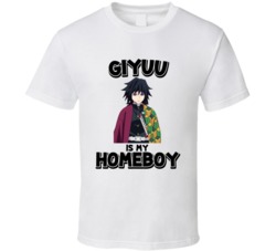 Giyuu Is My Homeboy Kimetsu No Yaiba Anime Character T Shirt