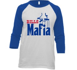 Buffalo Mafia Godfather Inspired Football Fan Raglan T Shirt