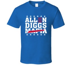 Allen Diggs Mafia Josh Allen Stefon Diggs Buffalo Football Fan T Shirt