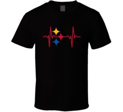 Pittsburgh Heartbeat Football Sports Fan T Shirt