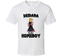 Deidara Is My Homeboy Naruto Anime Character T Shirt