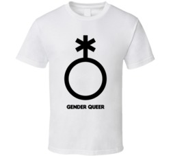 Gender Queer Non Binary Idenity Lgbtq Symbol T Shirt