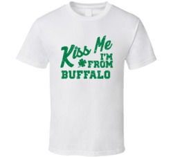 Buffalo New York Kiss Me I'm From City Irish St Patricks Day Pub T Shi