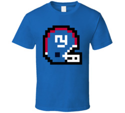 New York G Football Team 8 Bit Helmet Icon T Shirt
