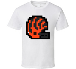 Cincinnati Football Team 8 Bit Helmet T Shirt