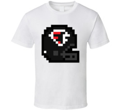 Atlanta Football Team 8 Bit Helmet T Shirt