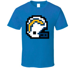 San Diego Football Team 8 Bit Helmet Icon T Shirt