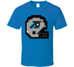 Carolina Football Team 8 Bit Helmet Icon T Shirt