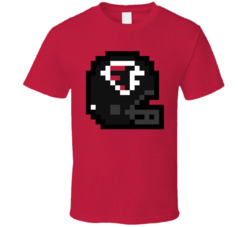 Atlanta Football Team 8 Bit Helmet Icon T Shirt