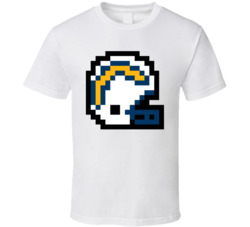 San Diego Football Team 8 Bit Helmet T Shirt